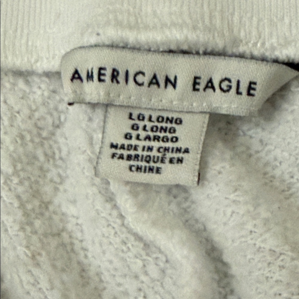 American Eagle Plush Terry Sweatpants Size Large Long - Picture 2 of 4
